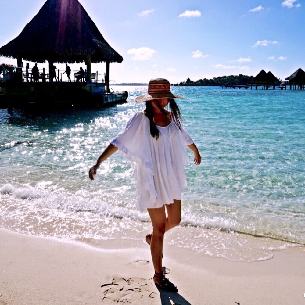 Indiah White Swim Coverup/Dress